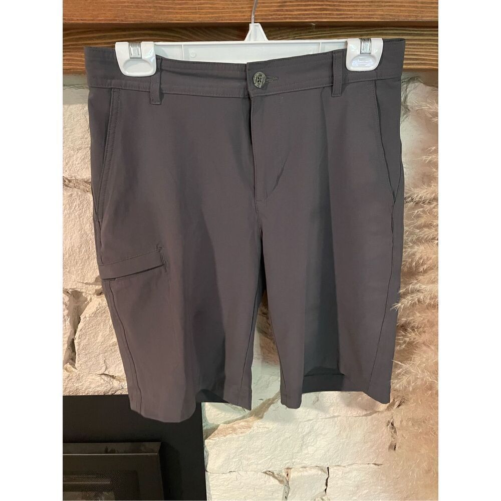 Columbia Mens Gray Regular Fit Cargo Shorts Size 30